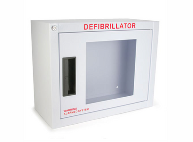 Compact Size AED Wall Cabinet with Keyed Alarm