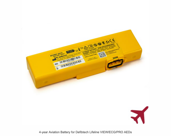4-year Aviation Battery for Defibtech Lifeline VIEW/ECG/PRO AEDs