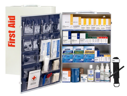 150 Person ANSI B 4 Shelf First Aid Cabinet, ANSI 2021 Compliant