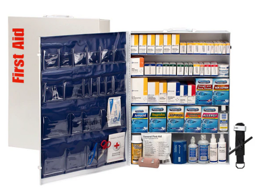 200 Person ANSI B 5 Shelf First Aid Cabinet, ANSI 2021 Compliant